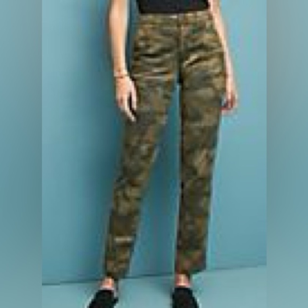 Anthropologie Camouflage Cotton Pants 29